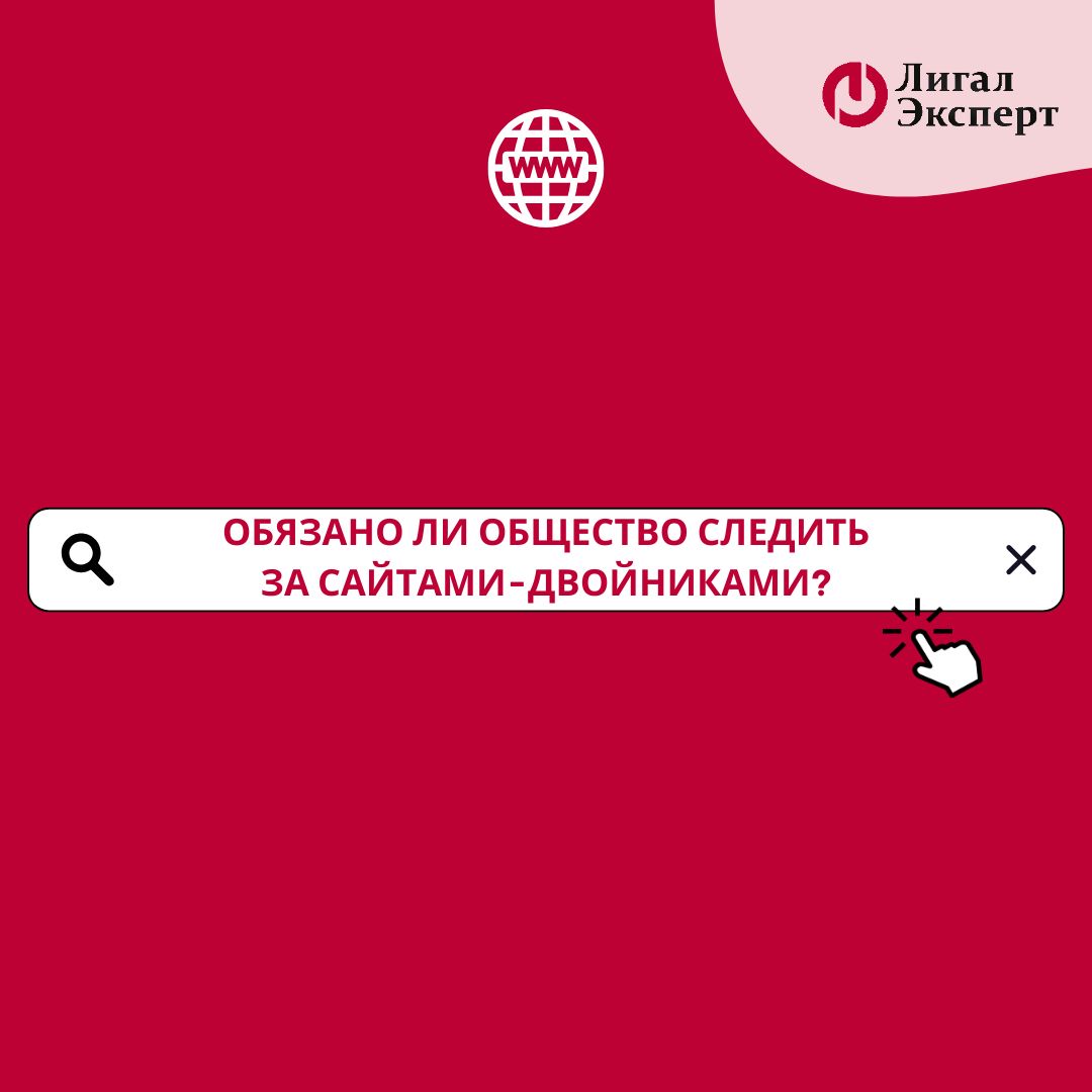 Обязано ли общество следить за сайтами-двойниками?