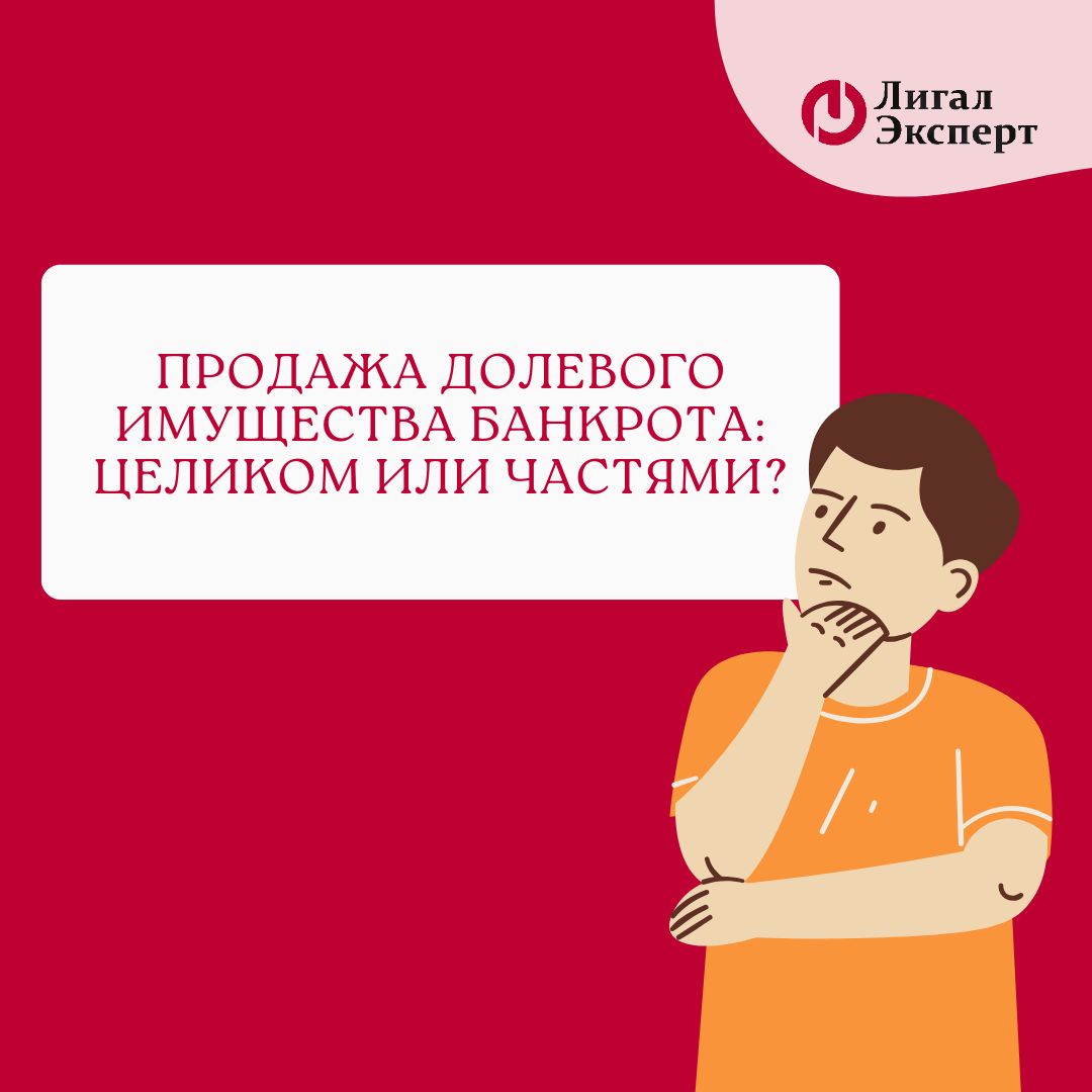 Продажа долевого имущества банкрота: целиком или частями?