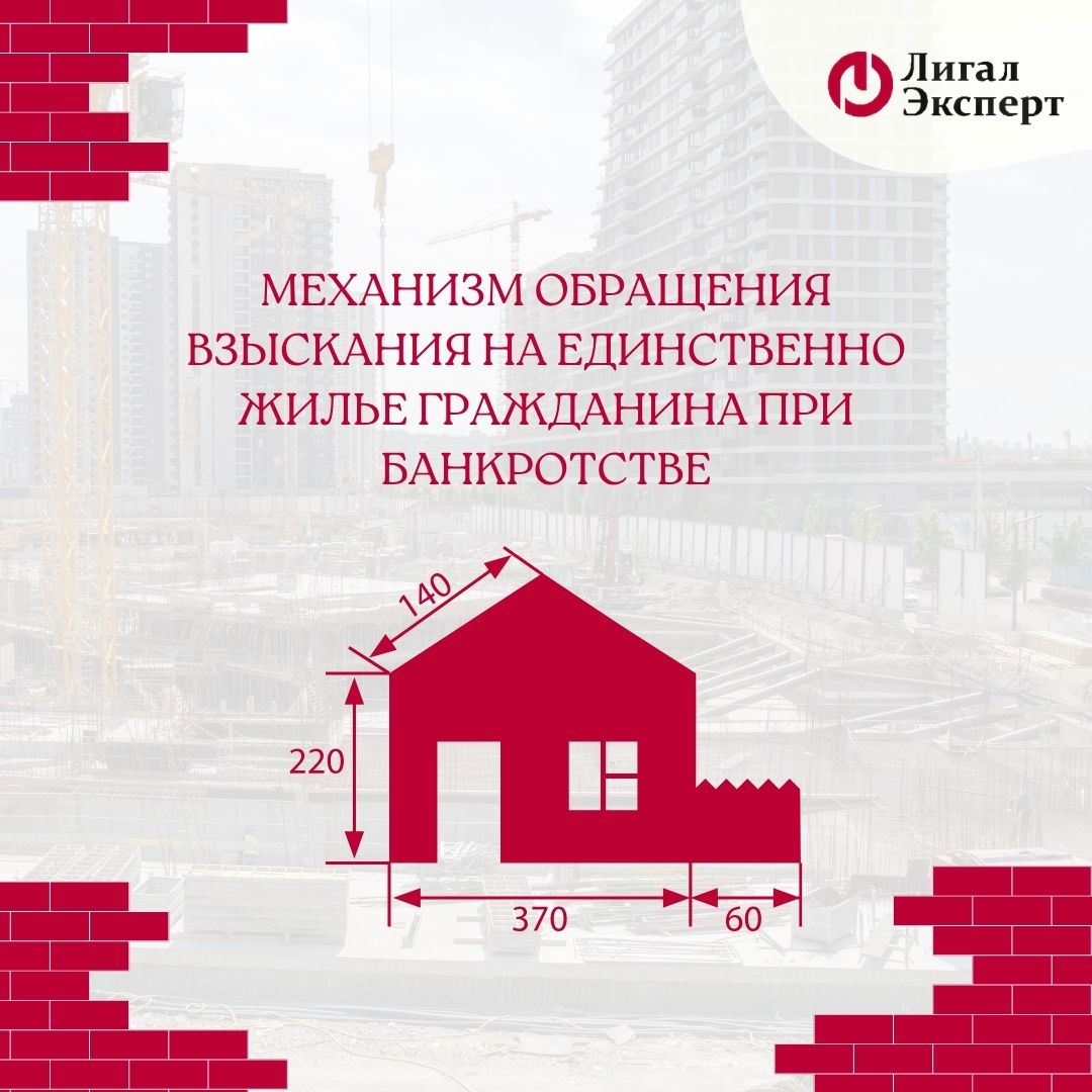 Механизм обращения взыскания на единственно жилье гражданина при банкротстве